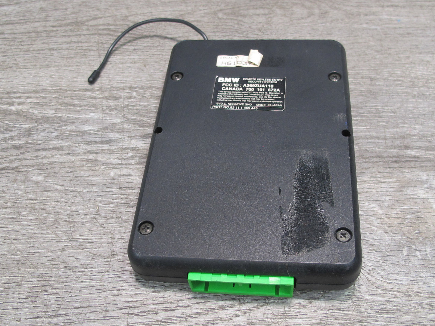 96-99 BMW E36 Remote Keyless Entry System Control Module 1469445 OEM