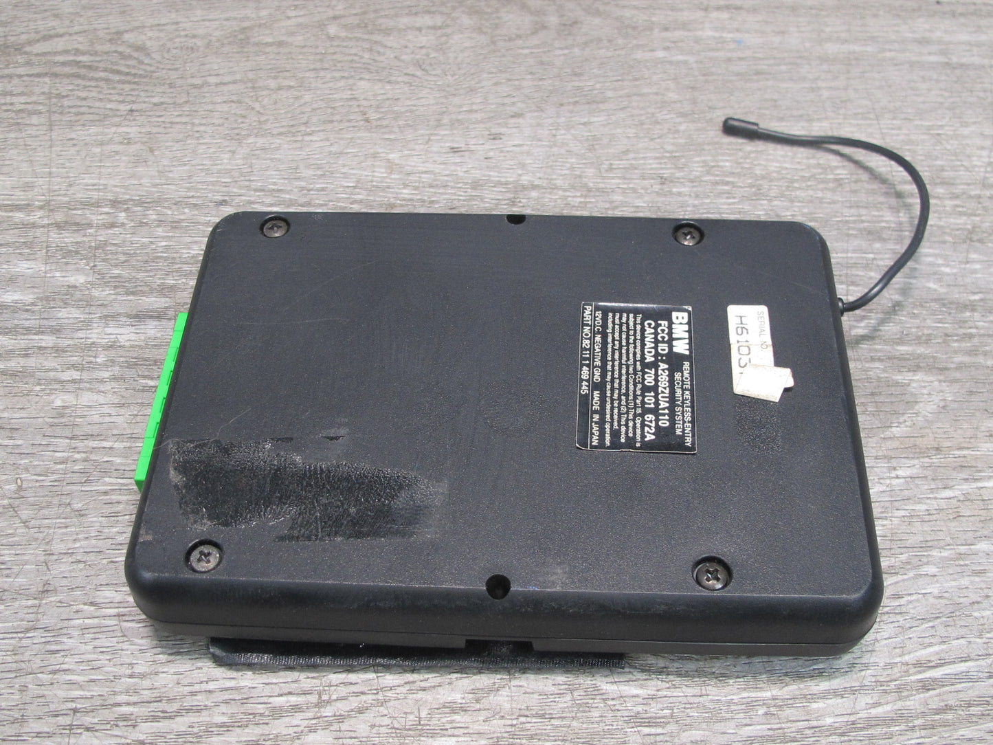 96-99 BMW E36 Remote Keyless Entry System Control Module 1469445 OEM