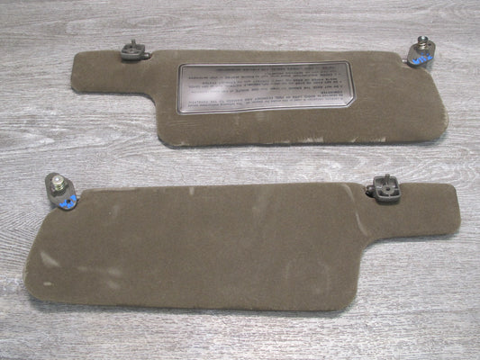 84-89 Nissan Z31 300ZX Set of 2 Front Left & Right Sun Visor Shade OEM