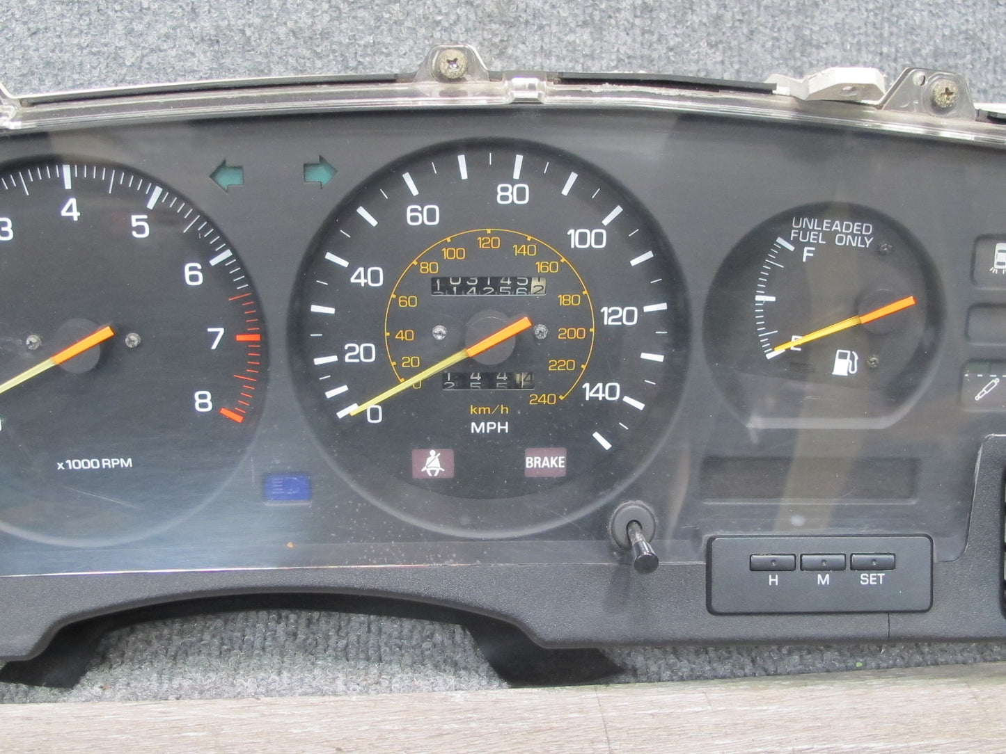 87-88 Toyota Supra MA71 Turbo M/T Instrument Cluster Gauge Speedometer OEM