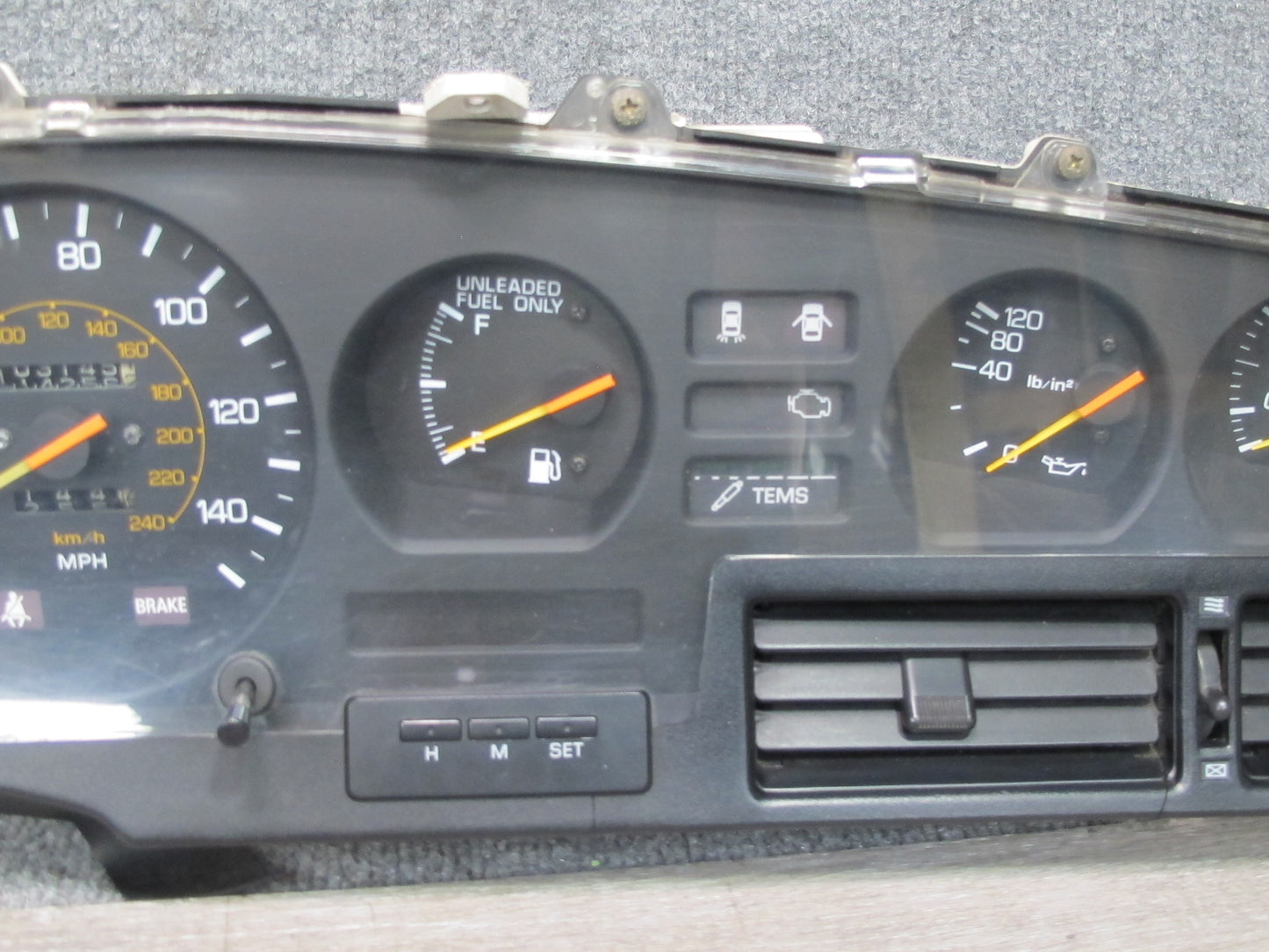 87-88 Toyota Supra MA71 Turbo M/T Instrument Cluster Gauge Speedometer OEM