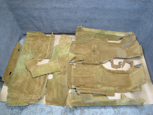 90-91 Chevrolet Corvette Convertible 10pcs Interior Floor MAT Carpet Cover OEM