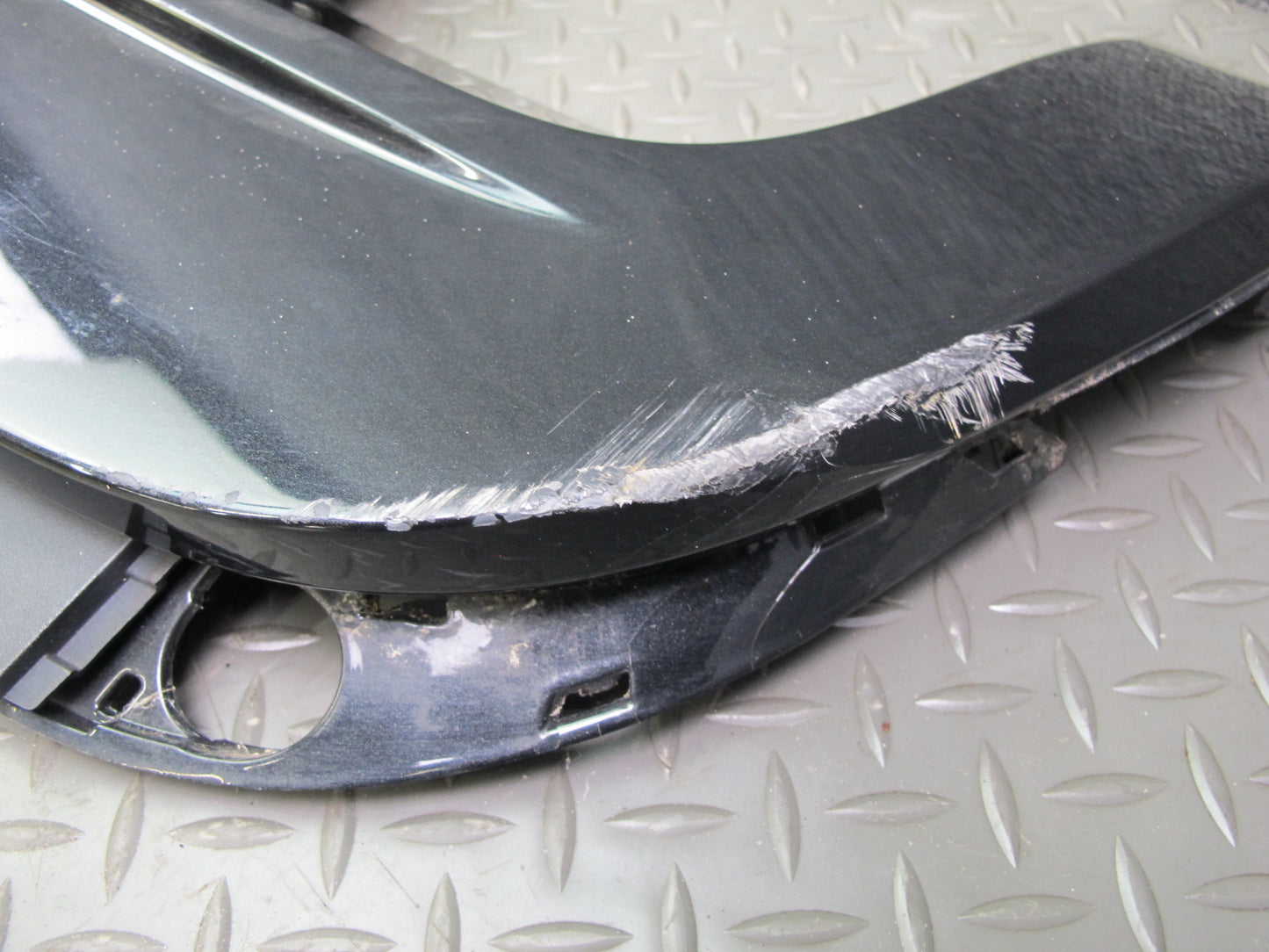 10-14 BMW E71 X6M Rear Bumper Diffuser Lower Valance Cover Black OEM