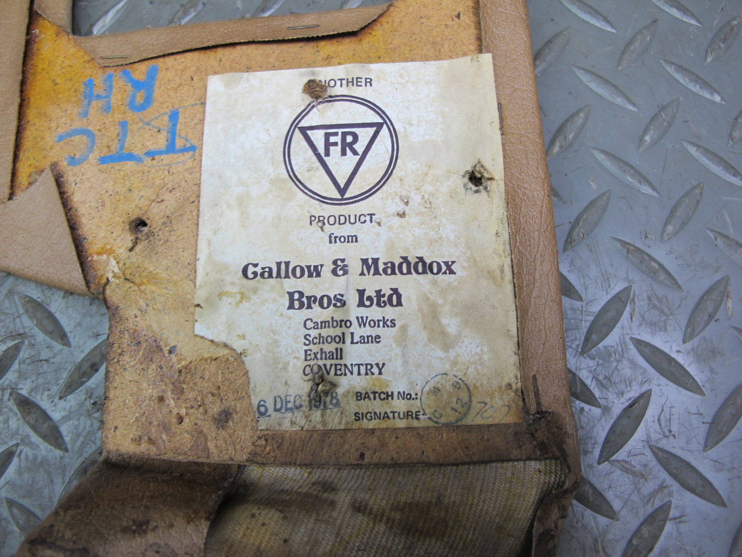 75-82 Triumph TR7 Set of 2 Front Left & Right Lower Kick Trim Cover Panel OEM