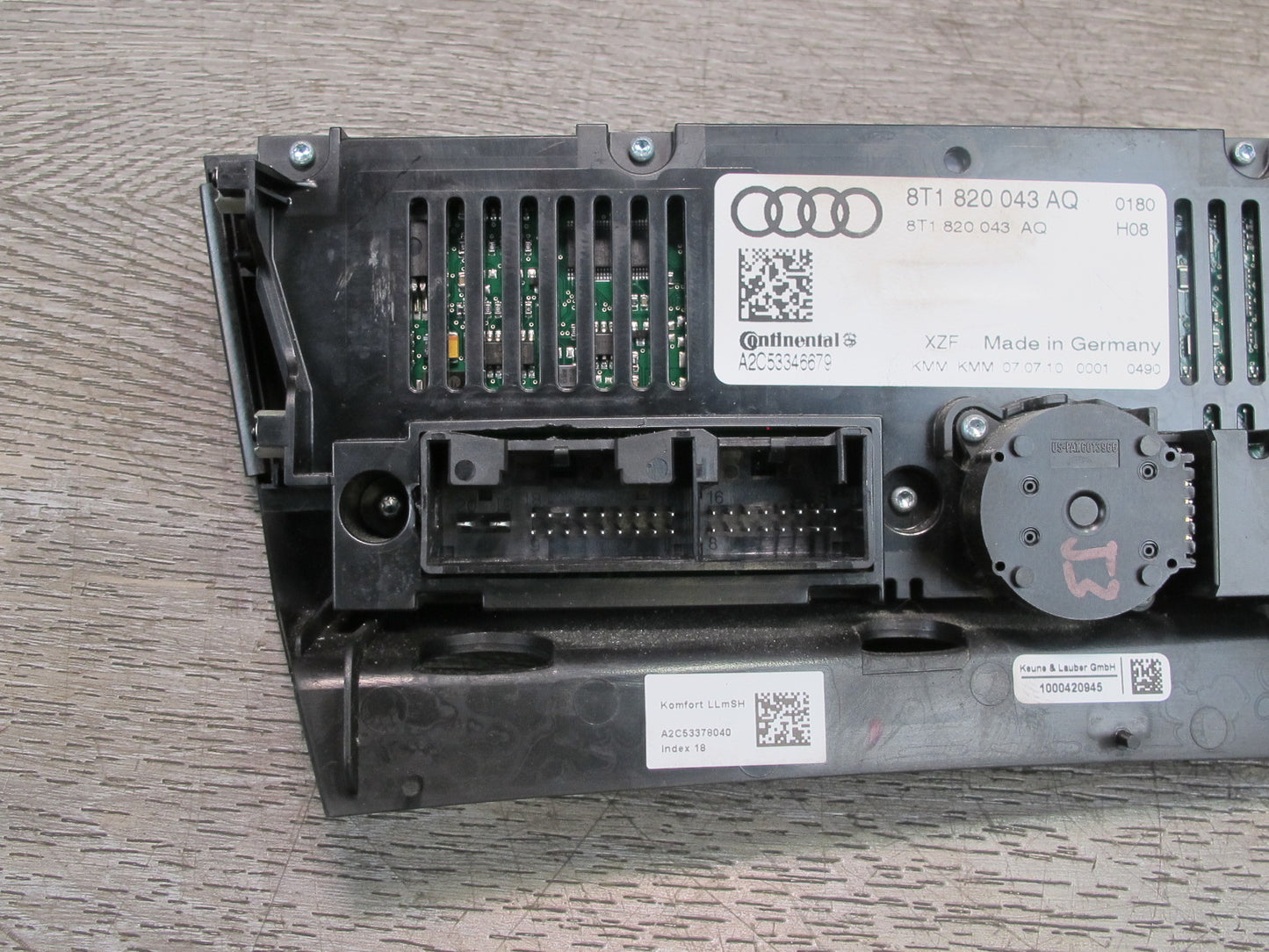 09-12 Audi B8 S4 A4 A/C Heater Climate Control Temperature Module Unit OEM