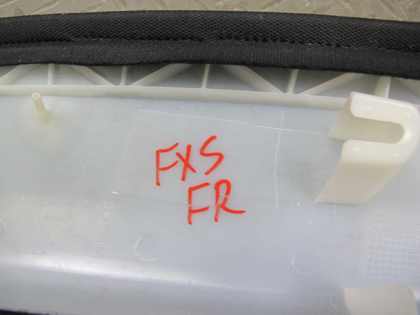 09-14 BMW E71 X6 Set of 2 Front Left & Right A Pillar Trim Panel Black OEM