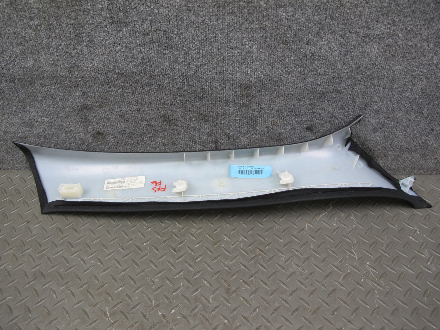 09-14 BMW E71 X6 Set of 2 Front Left & Right A Pillar Trim Panel Black OEM