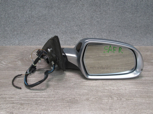 10-16 Audi B8 S4 A4 Front Right Side Exterior Door Mirror Aluminum Autodim OEM