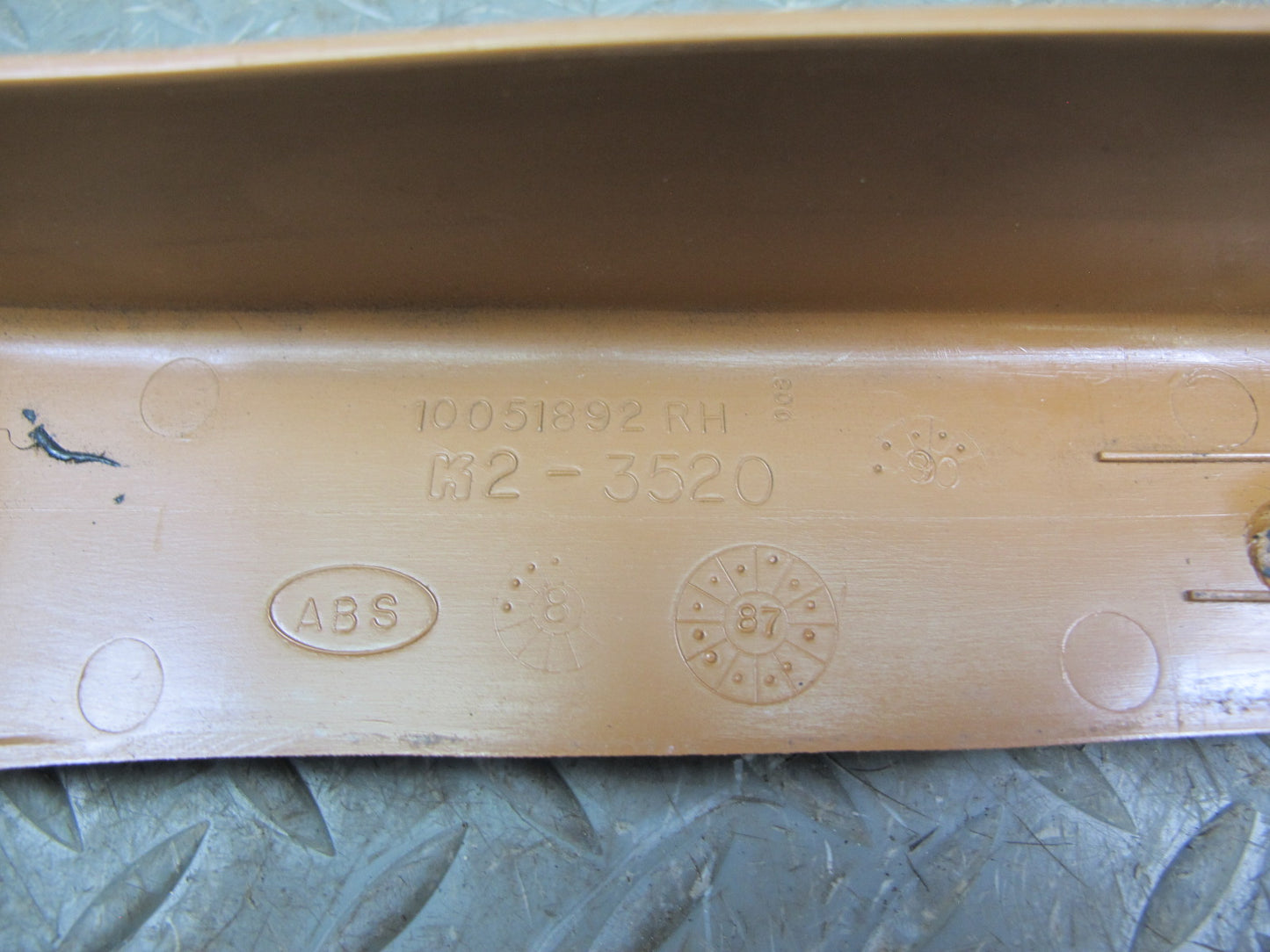 90-93 Chevrolet Corvette C4 Convertible Lower B Pillar Sill Trim Set OEM