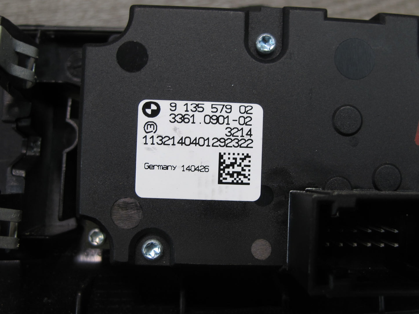 08-14 BMW E70 E71 X5M X6M Dash Headlight Control Switch Panel 9135579 OEM