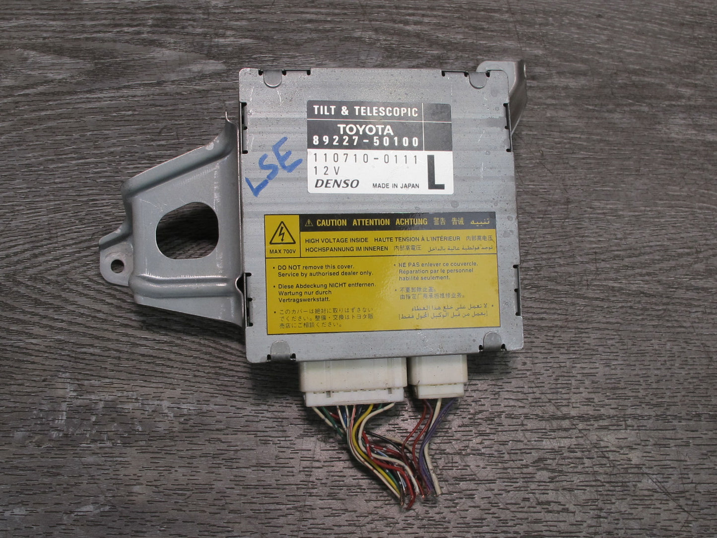 01-03 Lexus UCF30L LS430 Tilt & Telescopic Steering Multiplex Control Module OEM