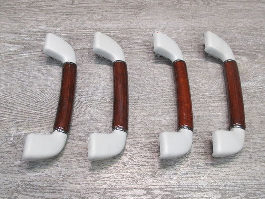 08-12 Lexus UVF46L LS600h Set of 4 Front & Rear Overhead Wood Grab Handle OEM