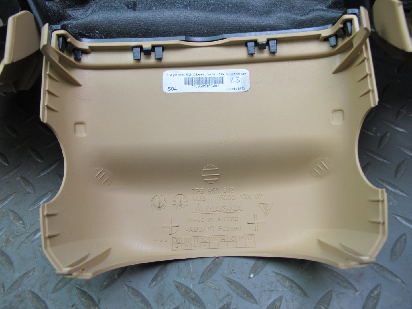 2011-2016 Porsche Cayenne 958 Front Dashboard Dash Instrument Panel Cover