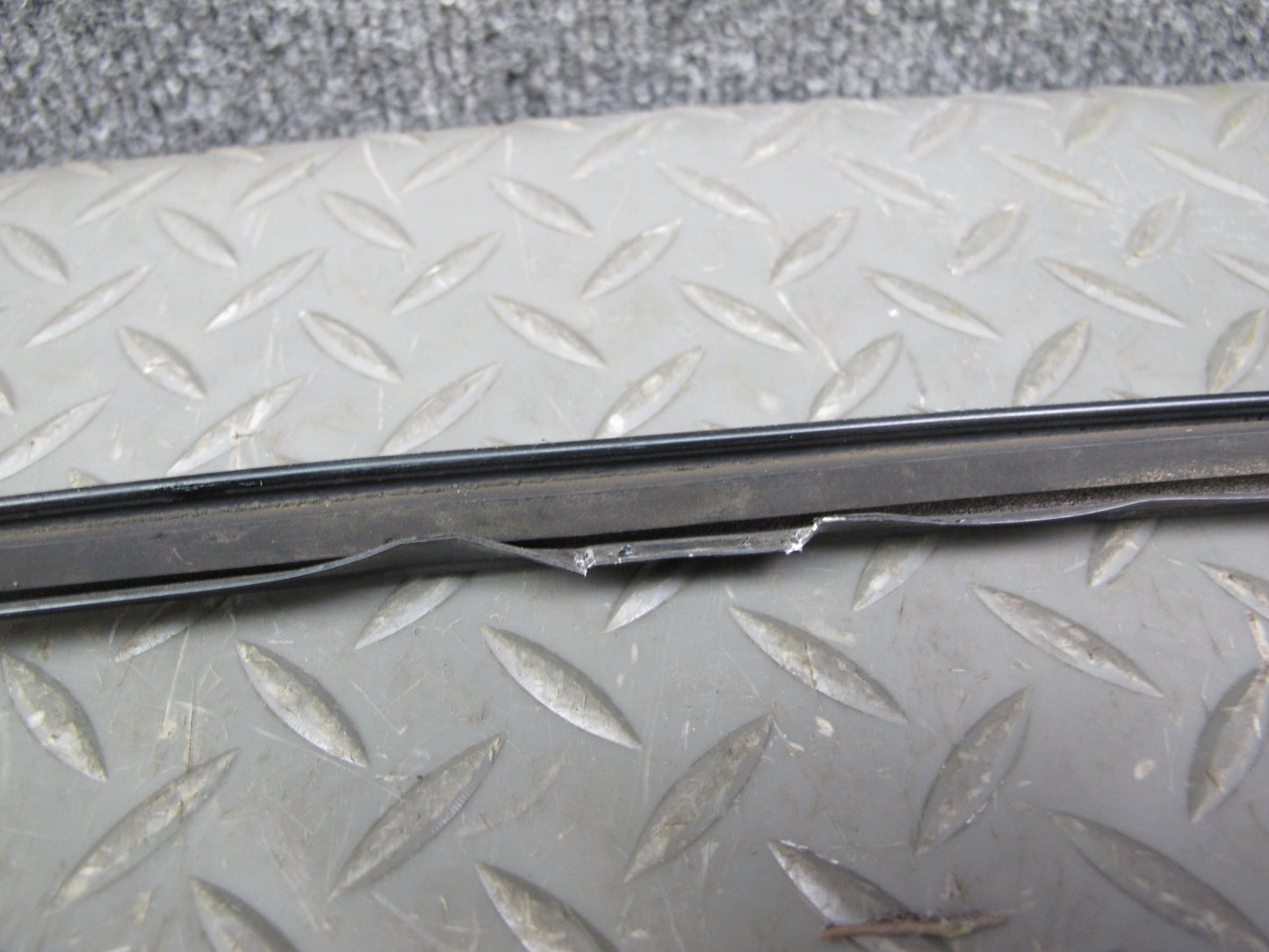 1984-1989 Porsche 928 Front Windshield Trim Strip Molding Cover Set of 3