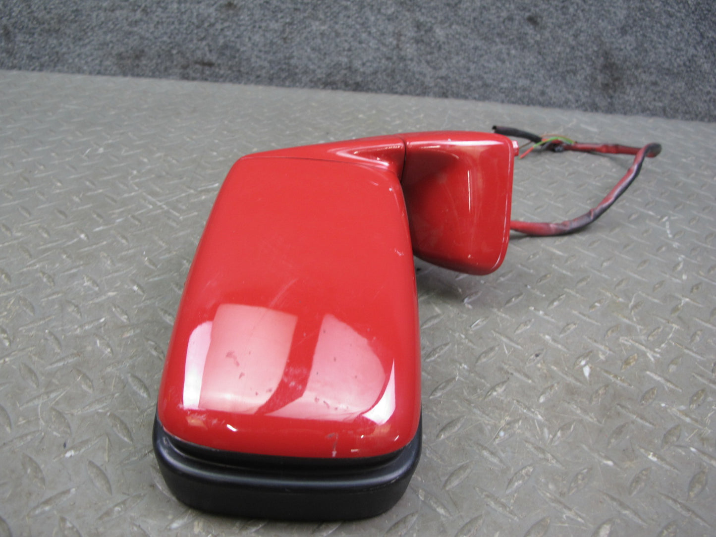 1984-1995 Porsche 928 S Front Right Side View Exterior Door Mirror RED W/ Seal
