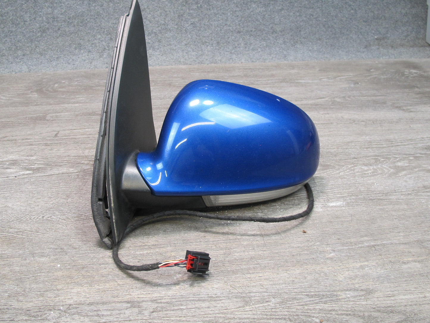 06-09 VW Rabbit GTI R32 Left Driver Door Side View Power Heated Mirror Blue OEM