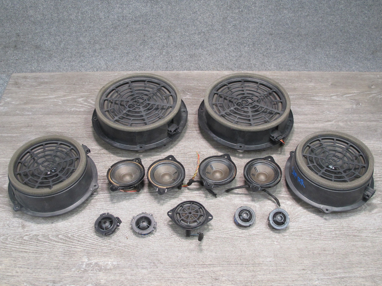 09-16 Audi S4 A4 B8 13pcs B&O Bang & Olufsen Audio Tweeter Speaker Set OEM