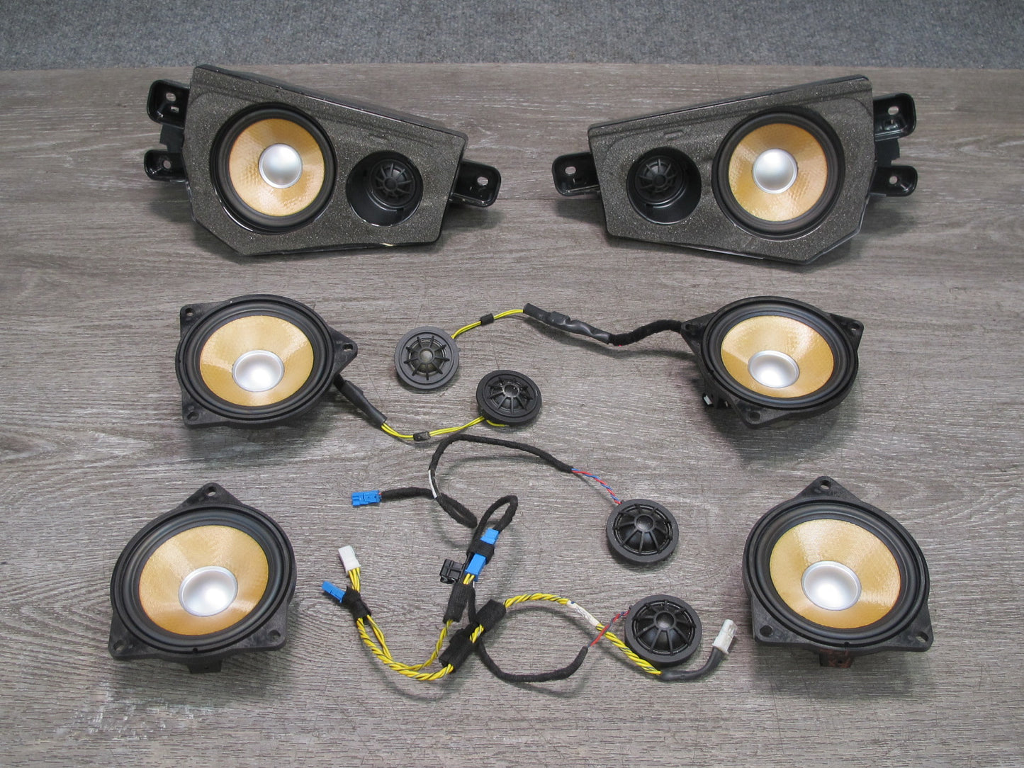 10-14 BMW E72 E71 X6 Set of 10 Individual Audio Sound Speaker Tweeter OEM