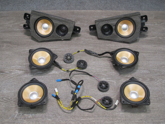 10-14 BMW E72 E71 X6 Set of 10 Individual Audio Sound Speaker Tweeter OEM