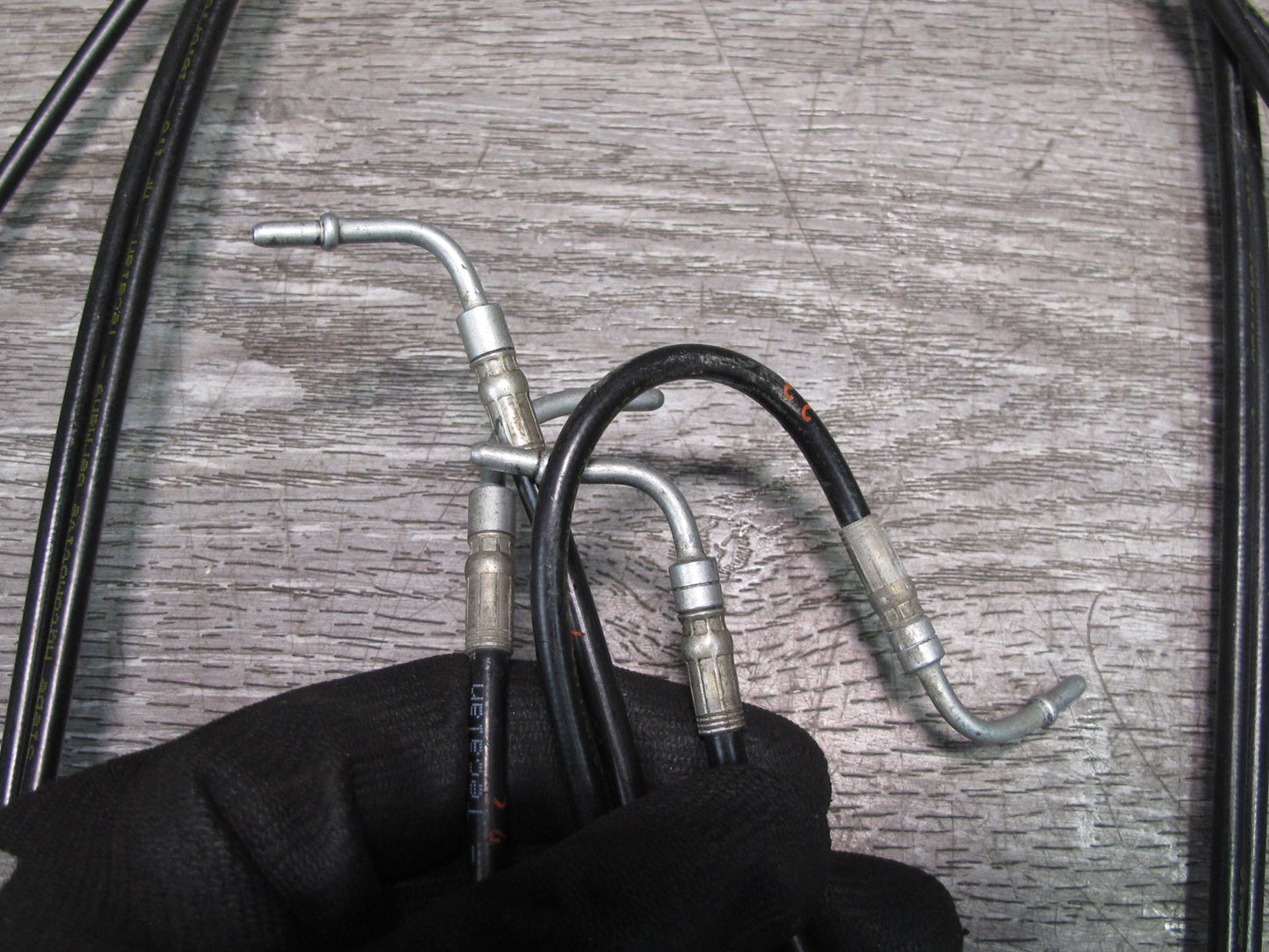 01-06 BMW E46 Convertible TOP Roof Hydraulic Shock Cylinder Hose Line Set OEM
