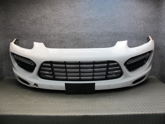 2011-2014 Porsche Cayenne 958 Turbo Front Bumper Cover w Grille & Fog Lights