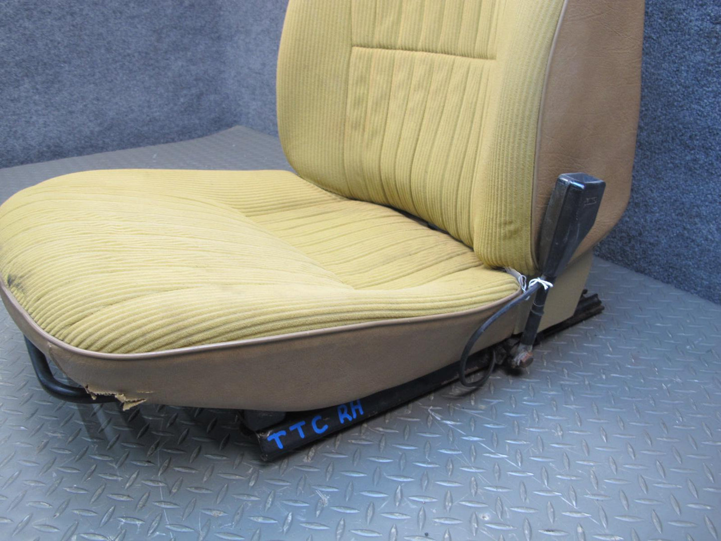 75-82 Triumph TR7 Front Right Beige Cloth Seat OEM