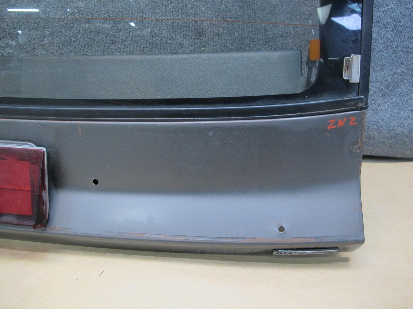 84-86 Nissan Z31 300ZX 2+0 Rear Tailgate Liftgate Panel w Glass & Wiper OEM