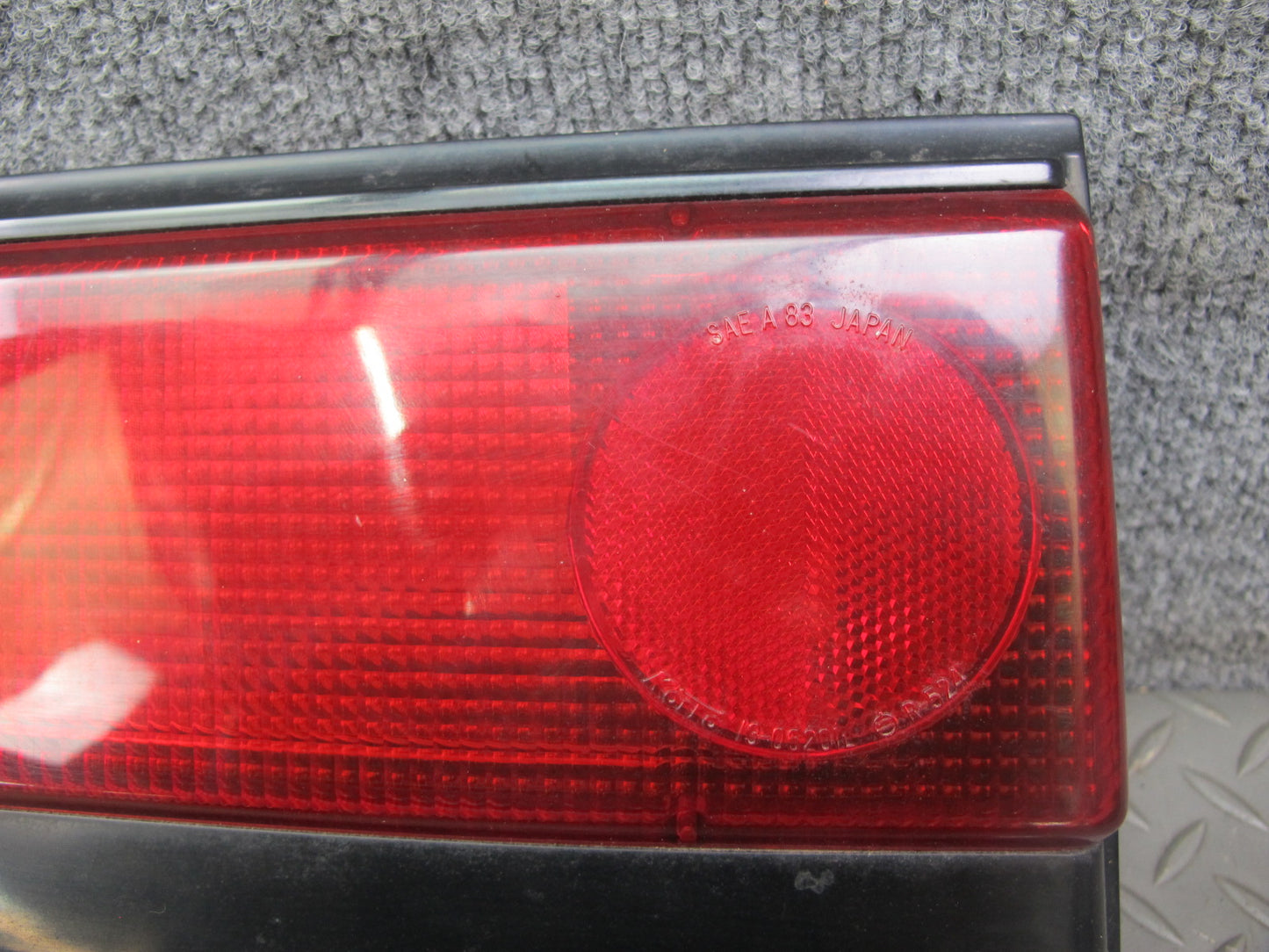 85-86 Toyota MR2 Rear Taillight Lamp Side Marker Light License Plate Set OEM