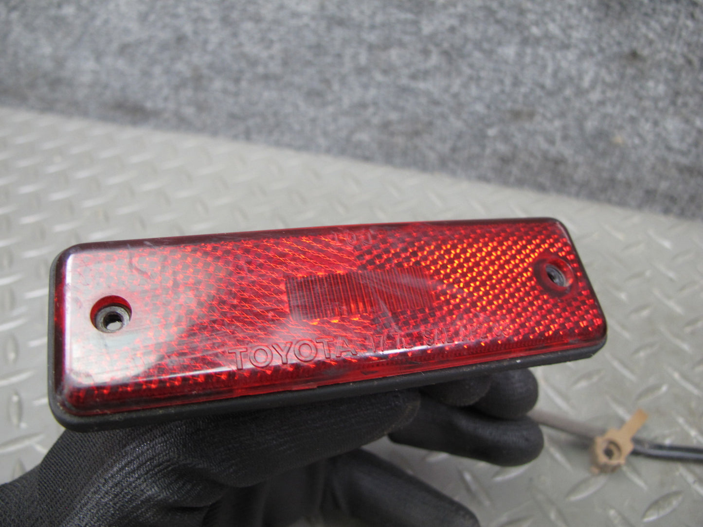 85-86 Toyota MR2 Rear Taillight Lamp Side Marker Light License Plate Set OEM