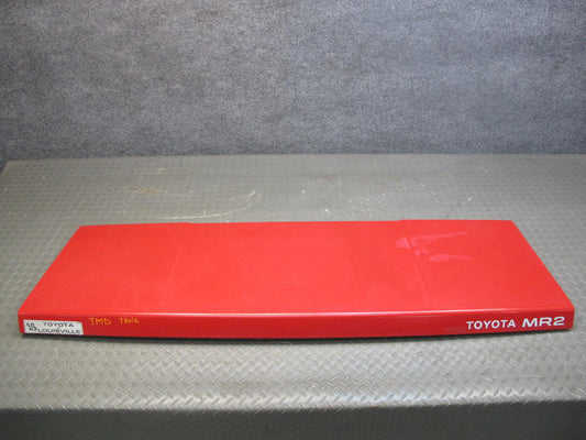 85-89 Toyota MR2 AW15 Rear Trunk Deck Lid Shell Cover Panel RED OEM