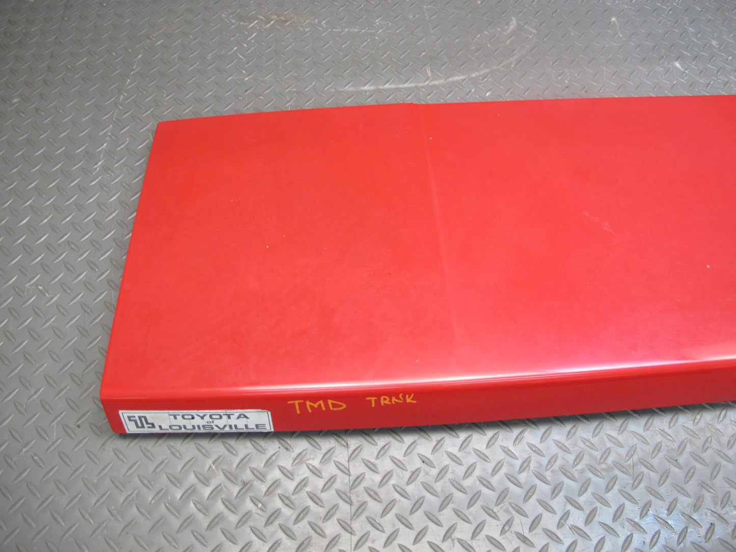 85-89 Toyota MR2 AW15 Rear Trunk Deck Lid Shell Cover Panel RED OEM