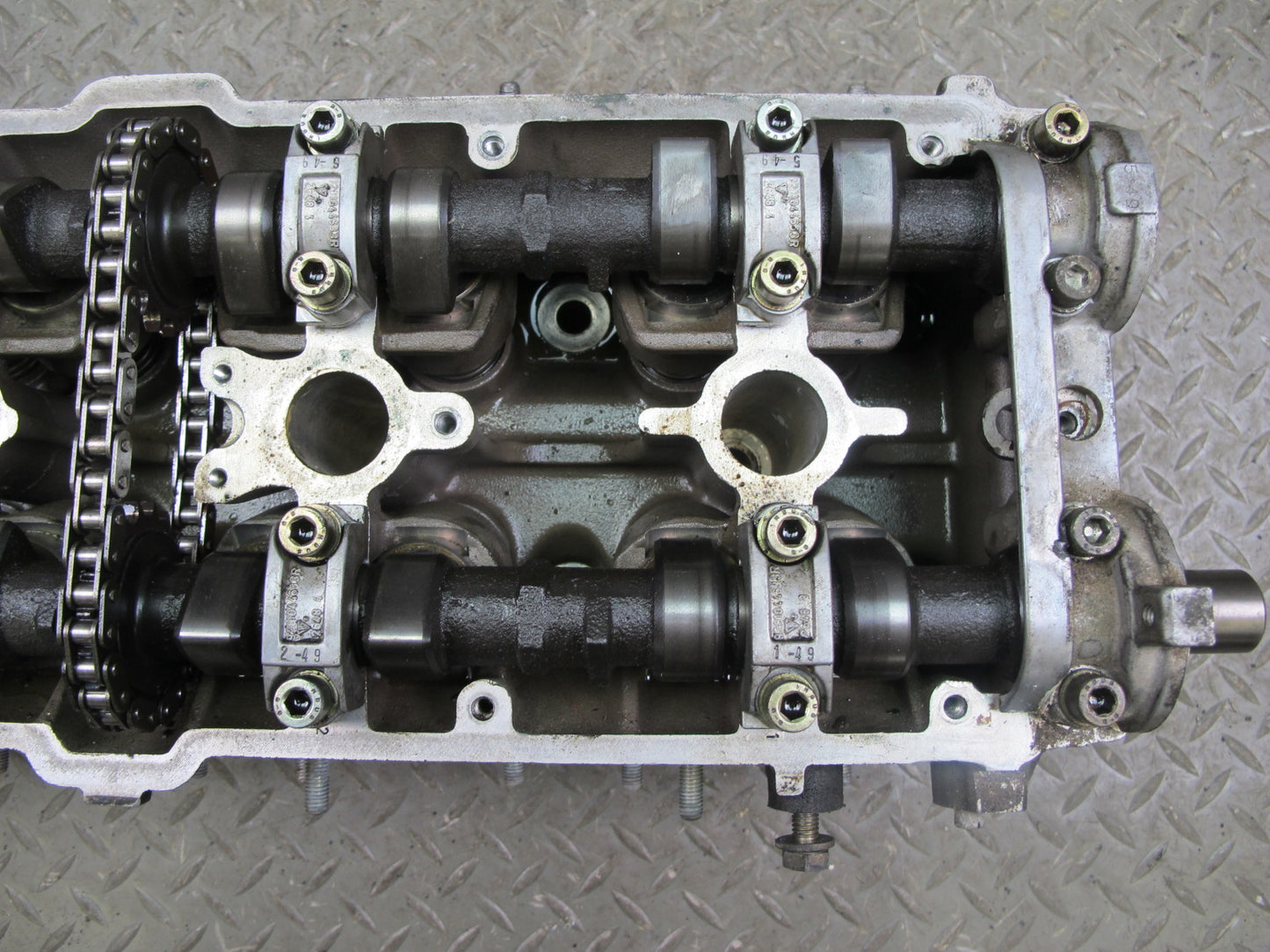 87-89 Porsche 928 5.0L M28.41 Engine Right Cylinder Head w Camshafts 64k Miles