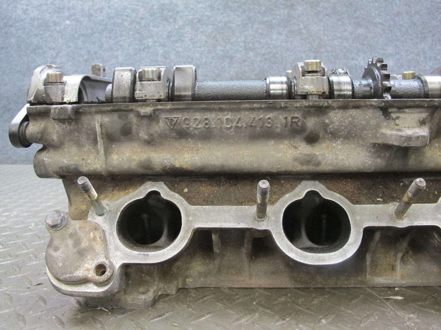 87-89 Porsche 928 5.0L M28.41 Engine Left Cylinder Head w Camshafts 64k Miles