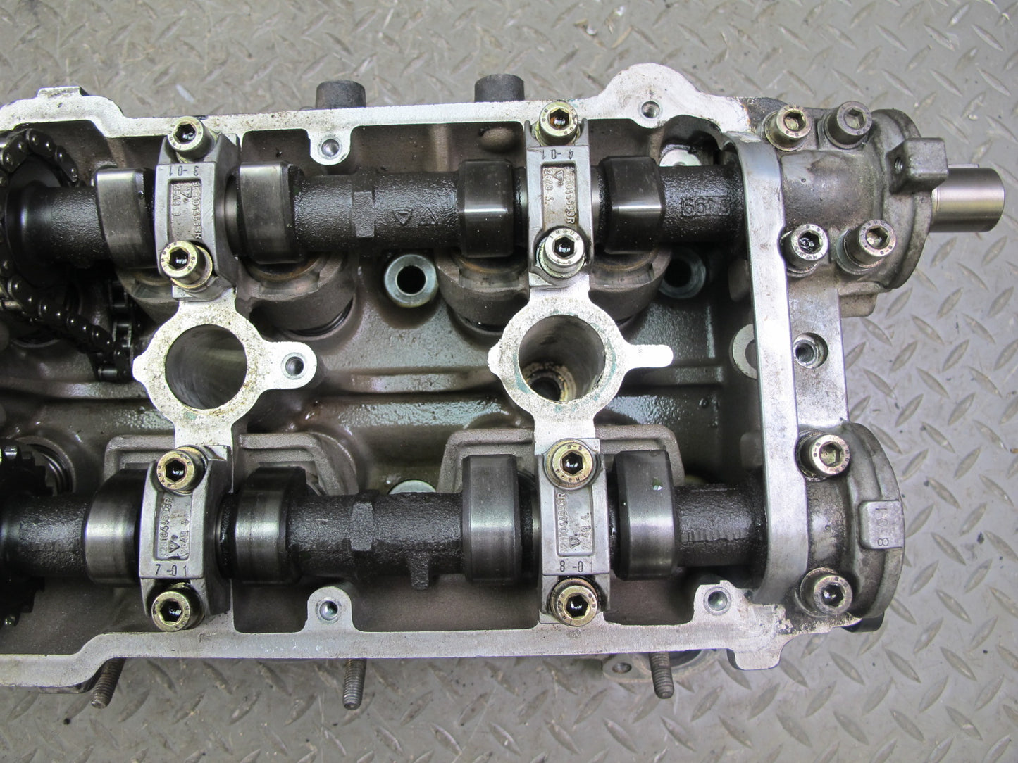 87-89 Porsche 928 5.0L M28.41 Engine Left Cylinder Head w Camshafts 64k Miles