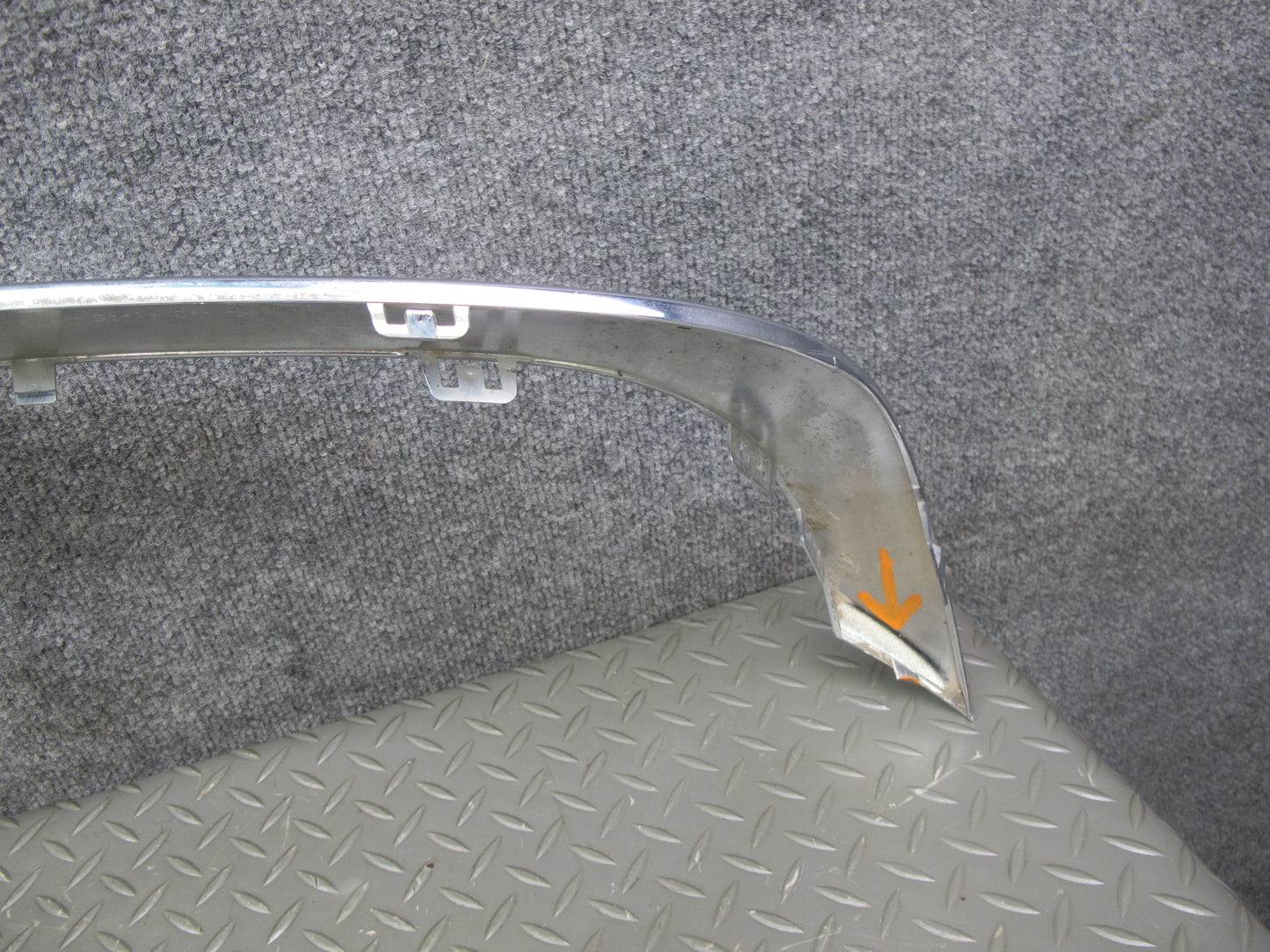 12-15 Mercedes W166 Ml-class Rear Bumper Cover Chrome Trim Molding OEM