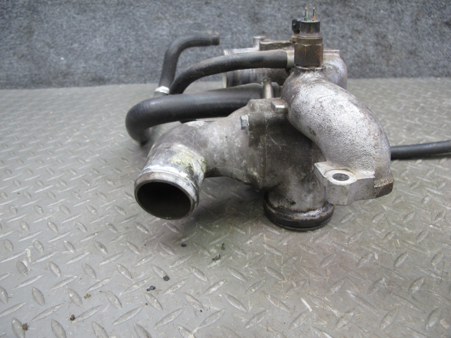 1987-1991 Porsche 928 S4 5.0L V8 Engine Coolant Thermostat Housing Assembly