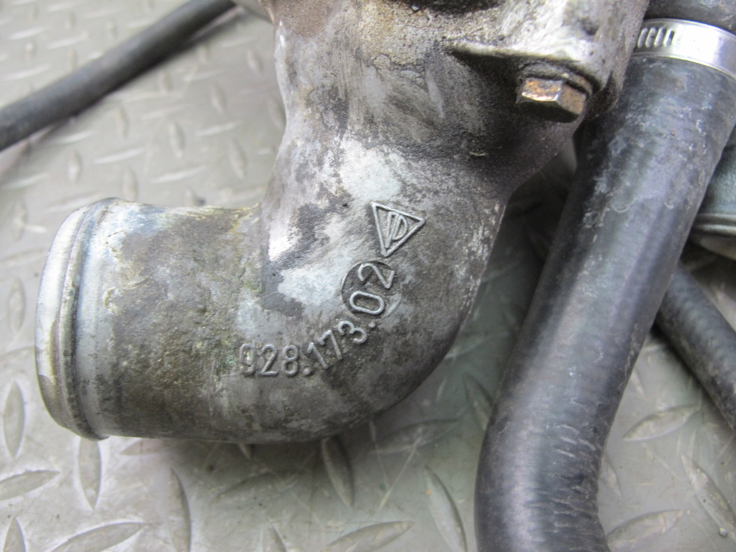1987-1991 Porsche 928 S4 5.0L V8 Engine Coolant Thermostat Housing Assembly