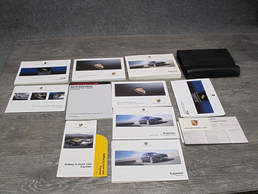 2012 Porsche Cayenne 958 User Owner Operator Manual Book Set w Case