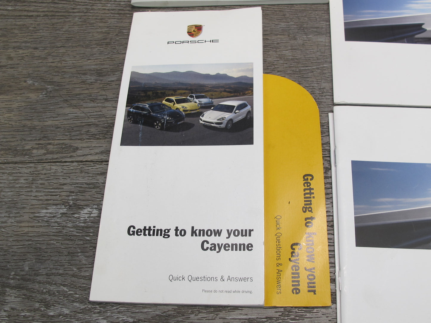 2012 Porsche Cayenne 958 User Owner Operator Manual Book Set w Case