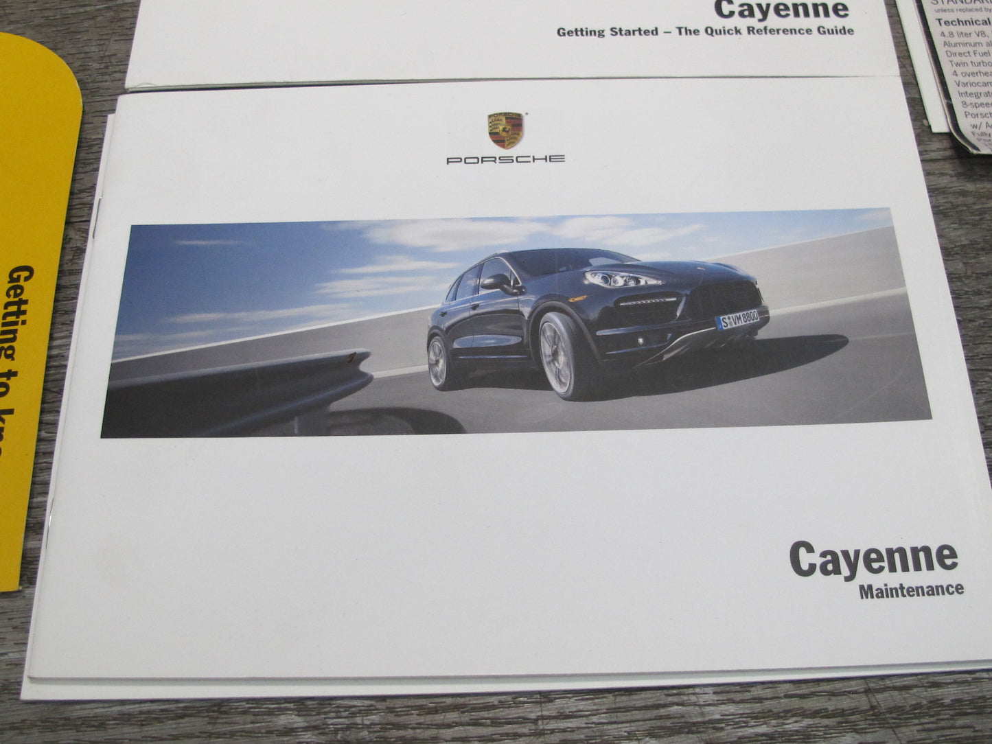 2012 Porsche Cayenne 958 User Owner Operator Manual Book Set w Case