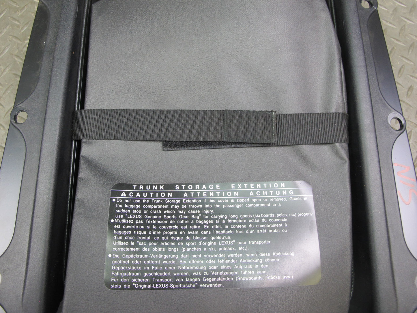 01-05 Lexus IS300 Sedan Rear Seat Access Trunk Door w Storage Extension OEM