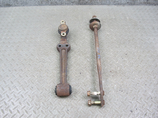 85-89 Toyota MR2 Front Left Suspension Lower Control Arm & Strut Rod Set OEM