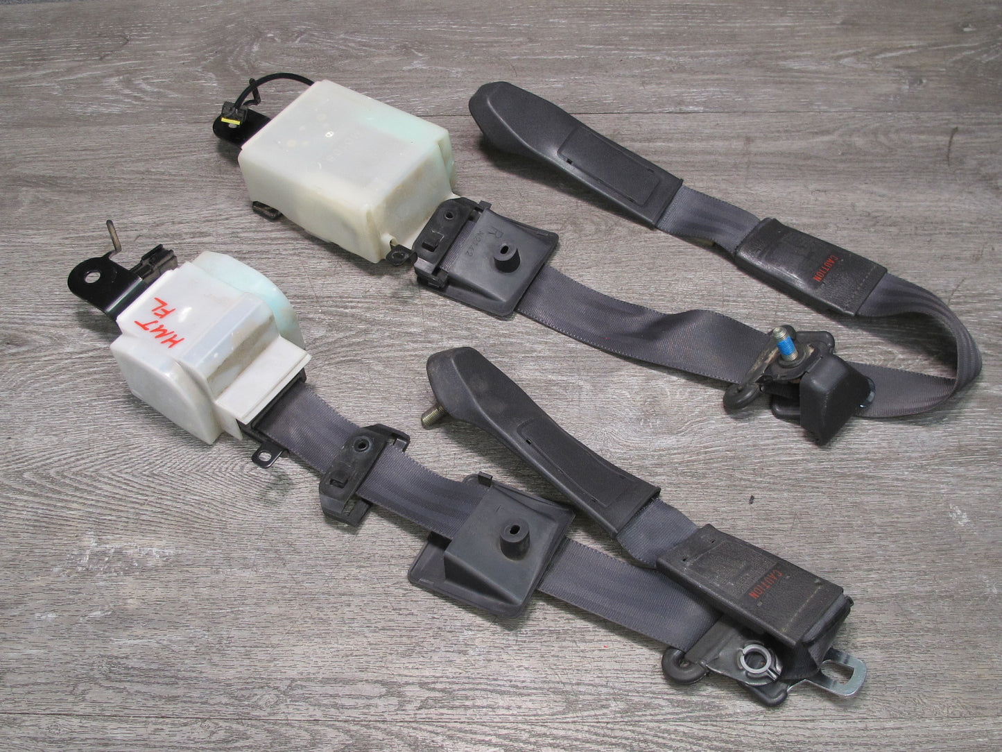 91-99 MITSUBISHI 3000GT FRONT RIGHT & LEFT SIDE SEATBELT RETRACTOR SET OEM