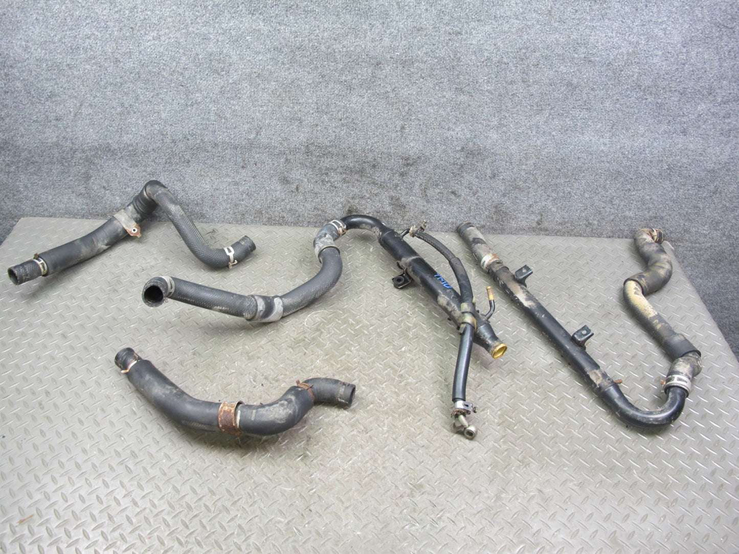 85-86 Toyota MR2 Engine & Automatic Transmission Oil Cooler Hose Pipe Set OEM