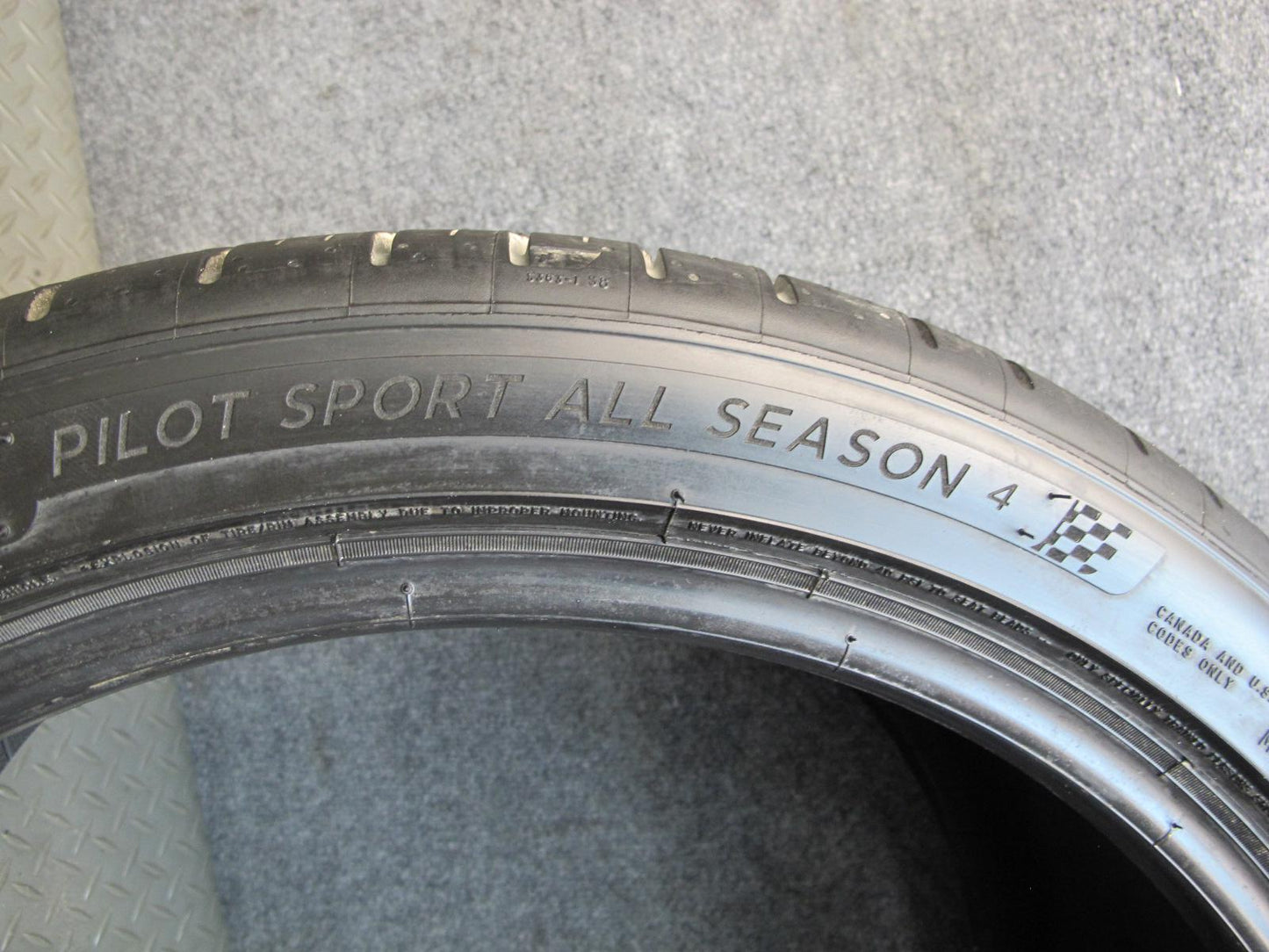 Set of 2 Michelin Pilot Sport ALL Season 4 Tire 275/35 ZR19 100Y 2524 8/32 Tread