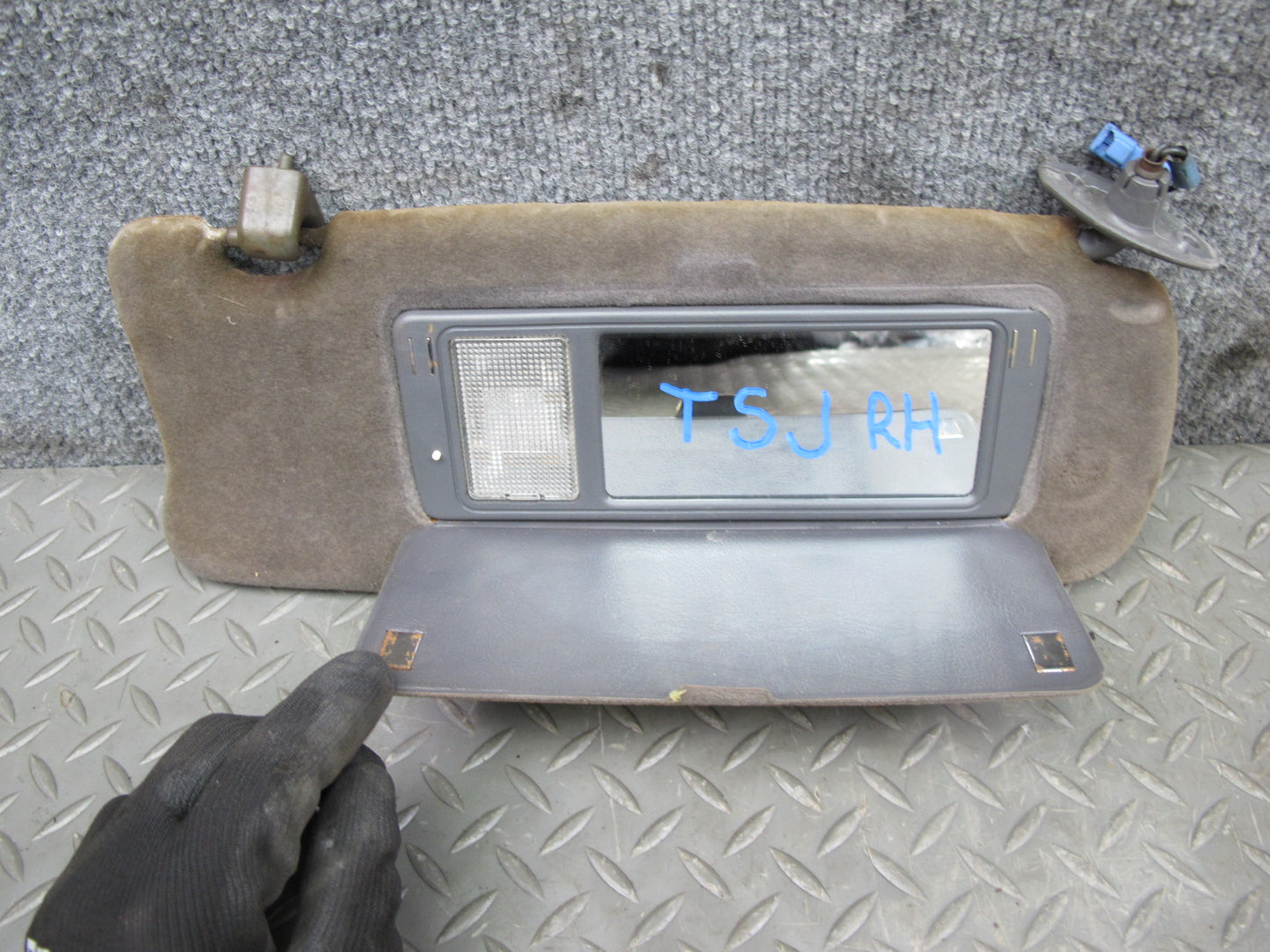 88-90 Toyota Supra MA70L Front Right Sun Visor OEM