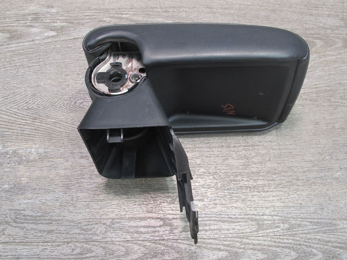 02-05 Lexus JCE10L IS300 Center Console Leather Armrest w Bracket Black OEM
