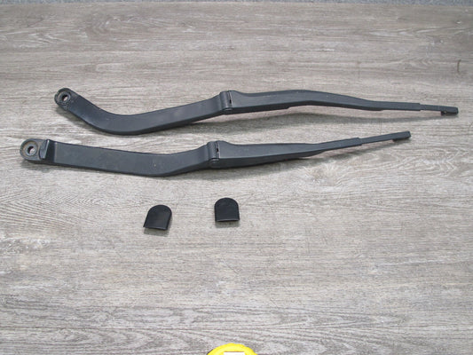 11-20 Nissan 370Z Z34 Set of 2 Front Windshield Wiper Arm w Cap Covers OEM