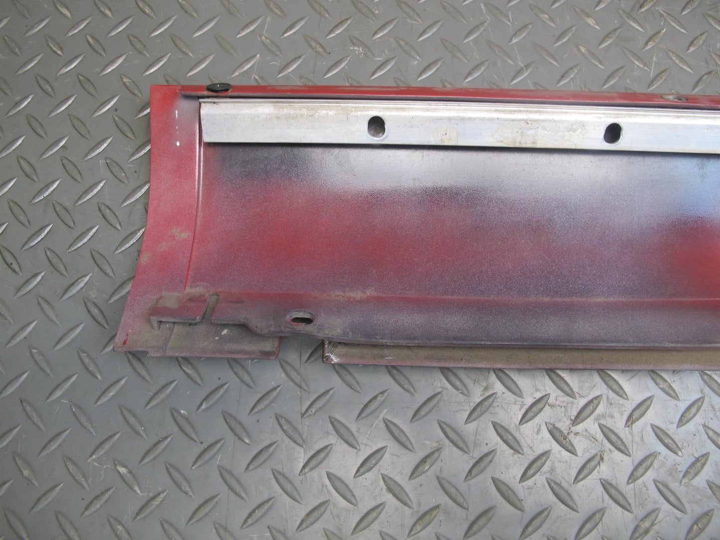 1987-1995 Porsche 928 S Rocker Molding Panel Skirt Right & Left Side Set RED