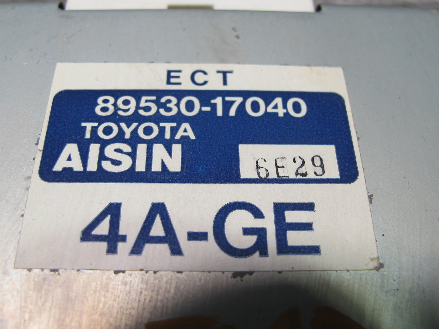 85-87 Toyota MR2 AW15 4AGELC 4FC A/T Transmission Control Module 89530-17040 OEM